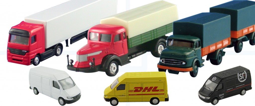 Miniatur LKW und Modellautos